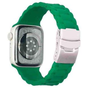 Three Beads Watch Band For Apple Watch Series 8&7 41mm / SE 2&6&SE&5&4 40mm / 3&2&1 38mm(Alfalfa Grass)