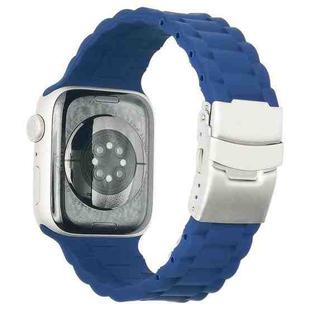Three Beads Watch Band For Apple Watch Series 8&7 41mm / SE 2&6&SE&5&4 40mm / 3&2&1 38mm(Midnight Blue)