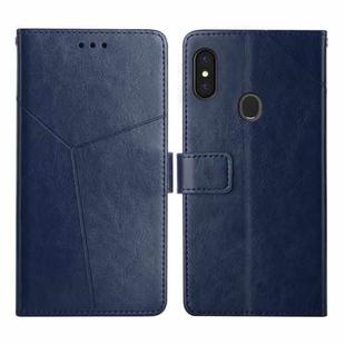 For Gigaset GS3 Y Stitching Horizontal Flip Leather Phone Case(Blue)
