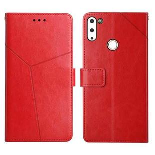 For Gigaset GS4 Y Stitching Horizontal Flip Leather Phone Case(Red)