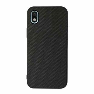 For Sony Xperia Ace III Carbon Fiber Skin PU + PC + TPU Shockprof Protective Phone Case(Black)