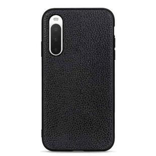 For Sony Xperia 10 IV Litchi Texture Leather Shockproof Phone Case(Black)