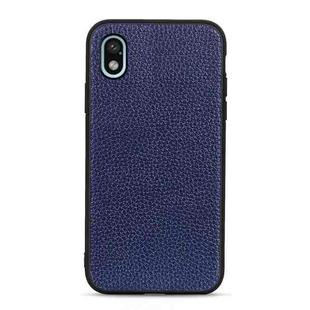 For Sony Xperia Ace III Litchi Texture Leather Shockproof Phone Case(Blue)
