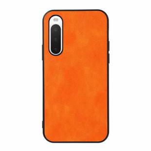 For Sony Xperia 10 IV Two-color Litchi Texture Phone Case(Orange)
