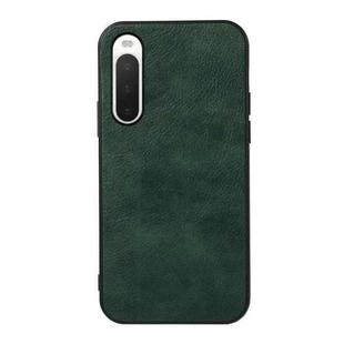 For Sony Xperia 10 IV Two-color Litchi Texture Phone Case(Green)