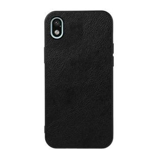 For Sony Xperia Ace III Two-color Litchi Texture Phone Case(Black)