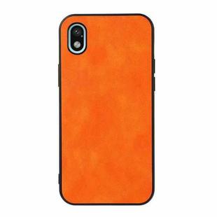 For Sony Xperia Ace III Two-color Litchi Texture Phone Case(Orange)