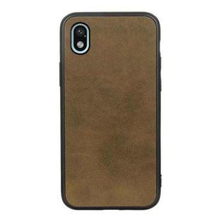 For Sony Xperia Ace III Two-color Cowhide Texture PU Shockproof Phone Case(Green)
