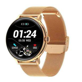 Q71 Pro 1.28 inch TFT Screen Steel Strap Smart Watch, Support Bluetooth Call / Menstrual Cycle Reminder(Gold)