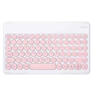 X3 Universal Candy Color Round Keys Bluetooth Keyboard(Light Pink)