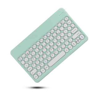 X4 Universal Round Keys Panel Spray Color Bluetooth Keyboard(Mint Green)