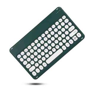 X4 Universal Round Keys Panel Spray Color Bluetooth Keyboard(Dark Night Green)