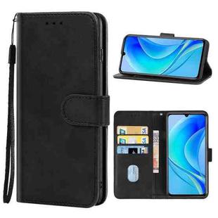 Leather Phone Case For Huawei nova Y70 Plus(Black)