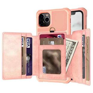 10-Card Wallet Bag PU Back Phone Case For iPhone 11(Rose Gold)