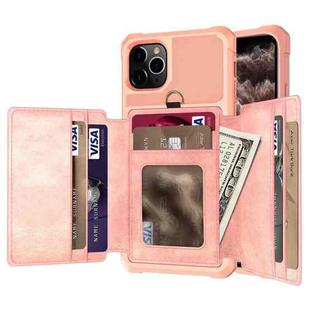10-Card Wallet Bag PU Back Phone Case For iPhone 11 Pro Max(Rose Gold)