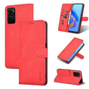 For OPPO K10 4G / A96 4G / Realme 9i AZNS Skin Feel Calf Texture Flip Leather Phone Case(Red)