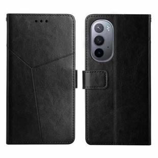 For Motorola Moto Edge X30 Y Stitching Horizontal Flip Leather Phone Case(Black)