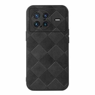 For vivo X Note Weave Plaid PU Phone Case(Black)