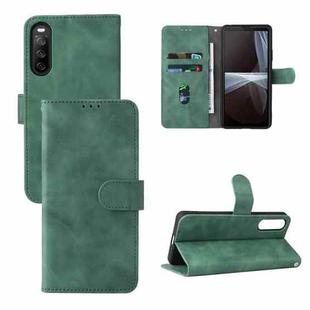 For vivo T1 5G Skin Feel Magnetic Flip Leather Phone Case(Green)