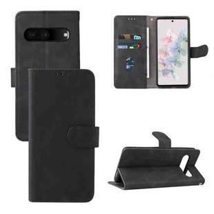 For Google Pixel 7 Skin Feel Magnetic Flip Leather Phone Case(Black)