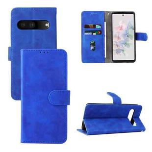 For Google Pixel 7 Skin Feel Magnetic Flip Leather Phone Case(Blue)