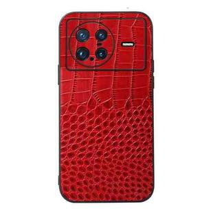For vivo X Note Crocodile Top Layer Cowhide Leather Phone Case(Red)