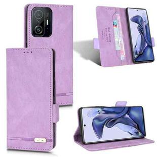 For Xiaomi 11T / 11T Pro Magnetic Clasp Flip Leather Phone Case(Purple)