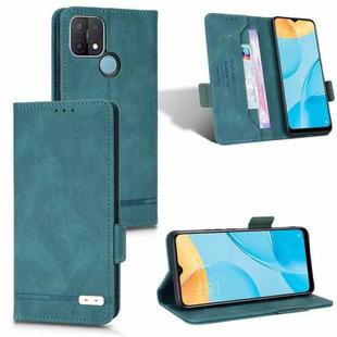 For OPPO A55s 5G Magnetic Clasp Flip Leather Phone Case(Green)