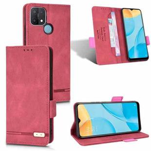 For OPPO A55s 5G Magnetic Clasp Flip Leather Phone Case(Red)