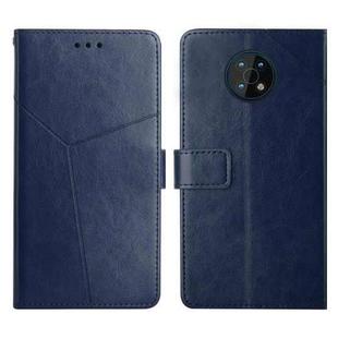 For Nokia G50 5G Y Stitching Horizontal Flip Leather Phone Case(Blue)