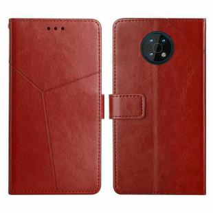 For Nokia G50 5G Y Stitching Horizontal Flip Leather Phone Case(Brown)