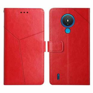 For Nokia 1.4 Y Stitching Horizontal Flip Leather Phone Case(Red)