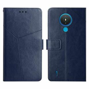 For Nokia 1.4 Y Stitching Horizontal Flip Leather Phone Case(Blue)