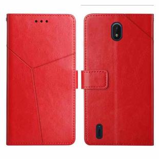 For Nokia C01 Plus Y Stitching Horizontal Flip Leather Phone Case(Red)