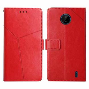 For Nokia C10 / C20 Y Stitching Horizontal Flip Leather Phone Case(Red)
