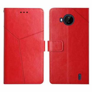 For Nokia C20 Plus Y Stitching Horizontal Flip Leather Phone Case(Red)