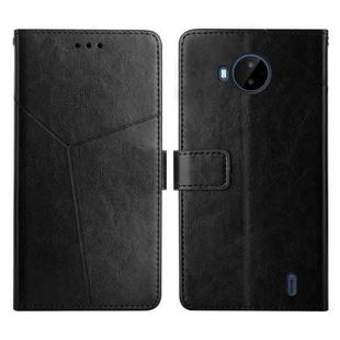 For Nokia C20 Plus Y Stitching Horizontal Flip Leather Phone Case(Black)