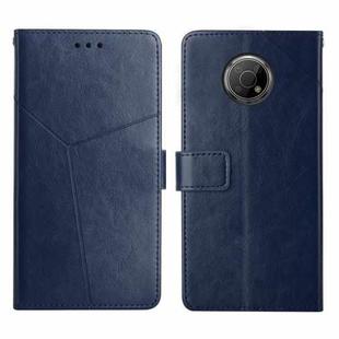 For Nokia G300 Y Stitching Horizontal Flip Leather Phone Case(Blue)
