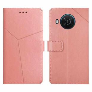 For Nokia X10 / X20 Y Stitching Horizontal Flip Leather Phone Case(Rose Gold)