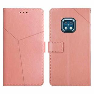 For Nokia XR20 Y Stitching Horizontal Flip Leather Phone Case(Rose Gold)
