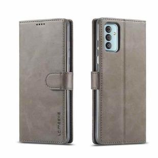 For Samsung Galaxy M23 5G/F23 5G LC.IMEEKE Calf Texture Leather Phone Case(Grey)