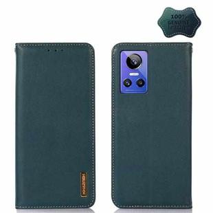 For OPPO Realme GT Neo3 KHAZNEH Nappa Top Layer Cowhide Leather Phone Case(Green)