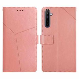 For OPPO Realme 6 Pro Y Stitching Horizontal Flip Leather Phone Case(Rose Gold)