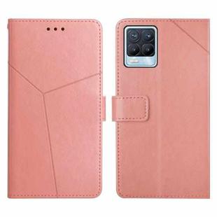 For OPPO Realme 8 / 8 Pro Y Stitching Horizontal Flip Leather Phone Case(Rose Gold)