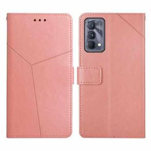 For OPPO Realme GT Master Y Stitching Horizontal Flip Leather Phone Case(Rose Gold)
