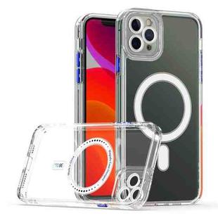 For iPhone 11 Pro Cat-eye TPU + Acrylic Magsafe Phone Case(Blue)