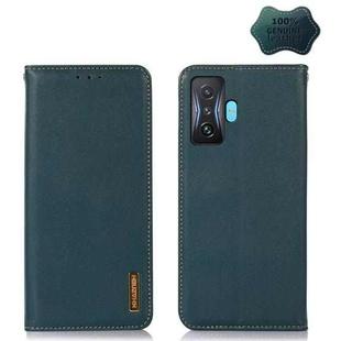 For Xiaomi Redmi K50 Gaming KHAZNEH Nappa Top Layer Cowhide Leather Phone Case(Green)