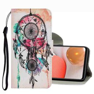 For Samsung Galaxy A42 5G Coloured Drawing Pattern Leather Phone Case(Wind Chimes)