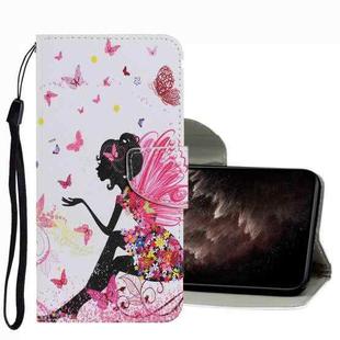 For Samsung Galaxy S22 Ultra 5G Coloured Drawing Pattern Leather Phone Case(Dancing Girl)