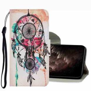 For Samsung Galaxy S22 Ultra 5G Coloured Drawing Pattern Leather Phone Case(Wind Chimes)